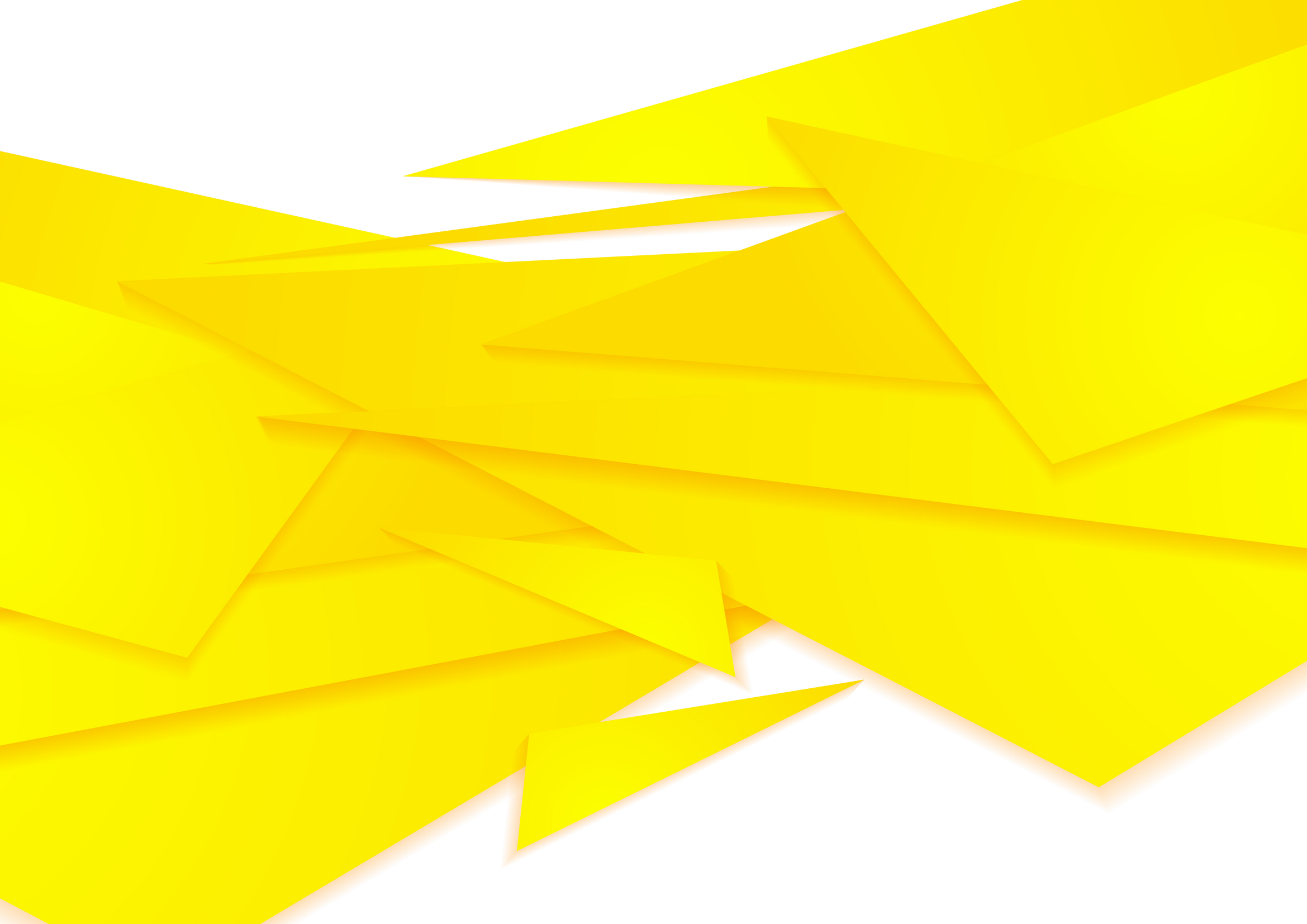 Bright yellow geometric polygonal background